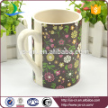 2014 Chine Vente en gros d'usine de tasses en céramique Avec Flower Design